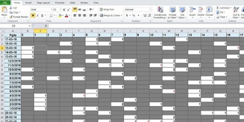 Hướng dẫn tạo bảng thống kê lô đề bằng Excel chi tiết